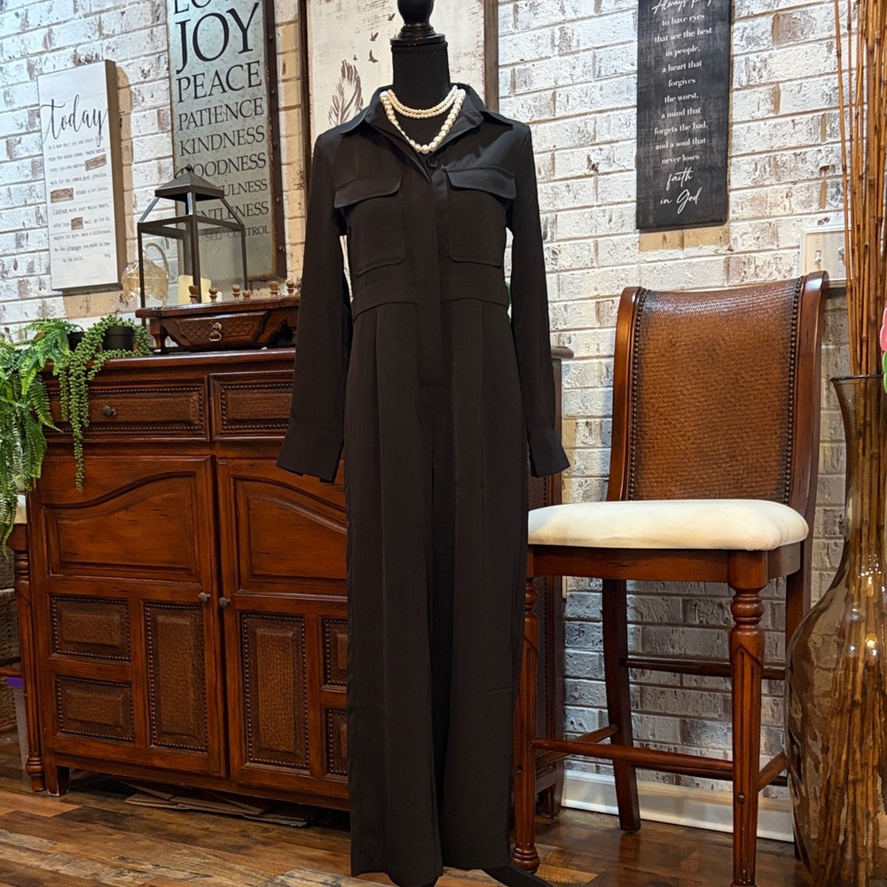 Banana Republic Black Wide Leg Jumpsuit